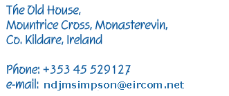 THE OLD HOUSE, Mountrice Cross, Monasterevin, Co. Kildare, Ireland for English tuition.