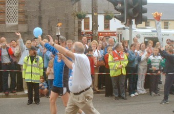 The Olympic Torch passes through Naas